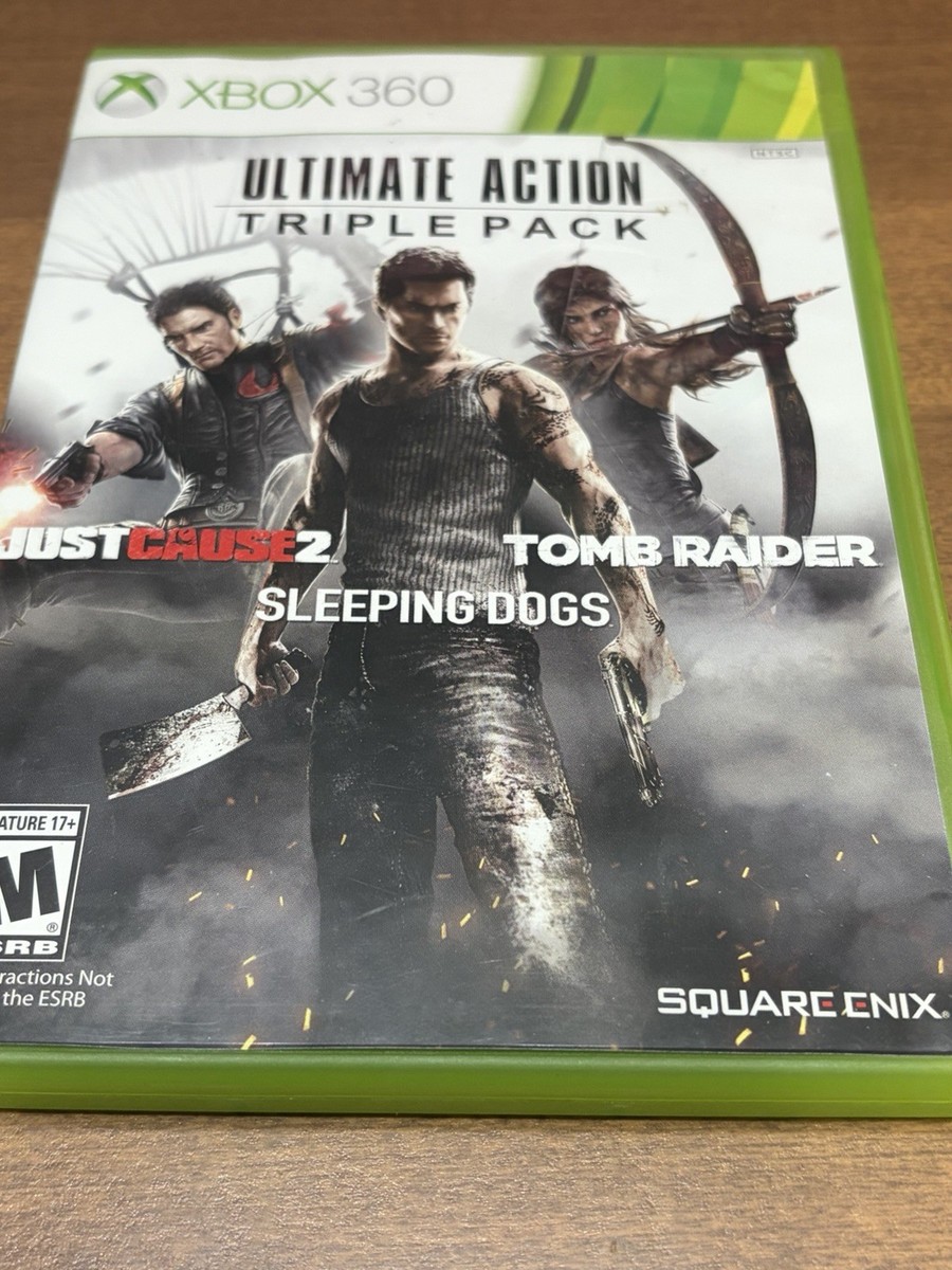 Ultimate Action Triple Pack for Xbox 360 Just Cause 2 Tomb Raider