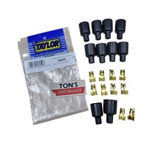Taylor Cable 46059 Distributor Boot & Terminal Kit Straight Black Female Socket