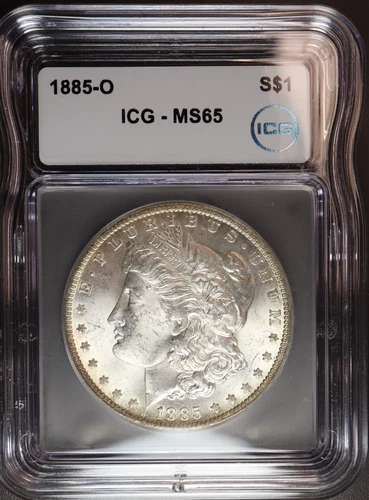 1885 O Morgan Silver Dollar $1 ICG MS 65**GORGEOUS** NO RESERVE .99 START!!