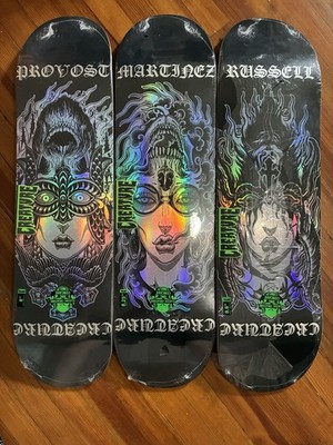 Creature Skateboard Deck Lot Of 3 Phantasm Provost Martinez Russell VERY RARE 