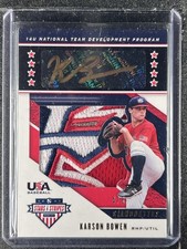 Bowen, Karson - 2019 USA Baseball - Autograph/Swatch - 4/5
