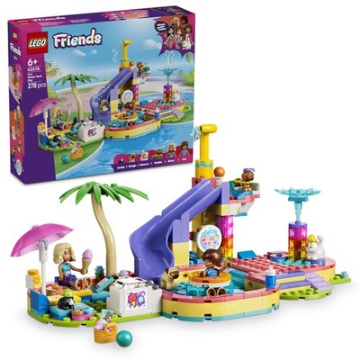 LEGO Friends Wasserpark Spielset Rutsche Minifiguren Tierfiguren Kinder 42676