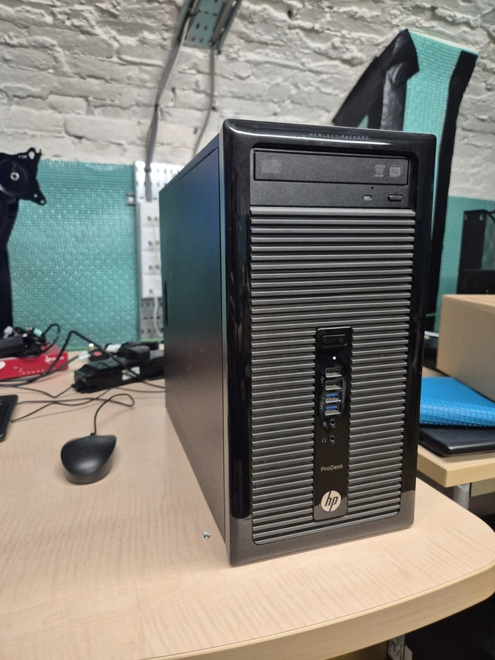 WIN 10 PRO HP 400 G1 MT Tower PC Intel Pentium 3GHz 8GB RAM 466GB SSD Reset - Image 2 of 4