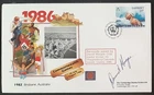 z(GGY-264) GUERNSEY 1986 FDC Commonwealth Games SIGNED by David Morgan