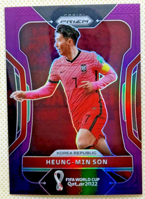 Heung Min Son #135 [Purple] 2022 Panini Prizm World Cup /199