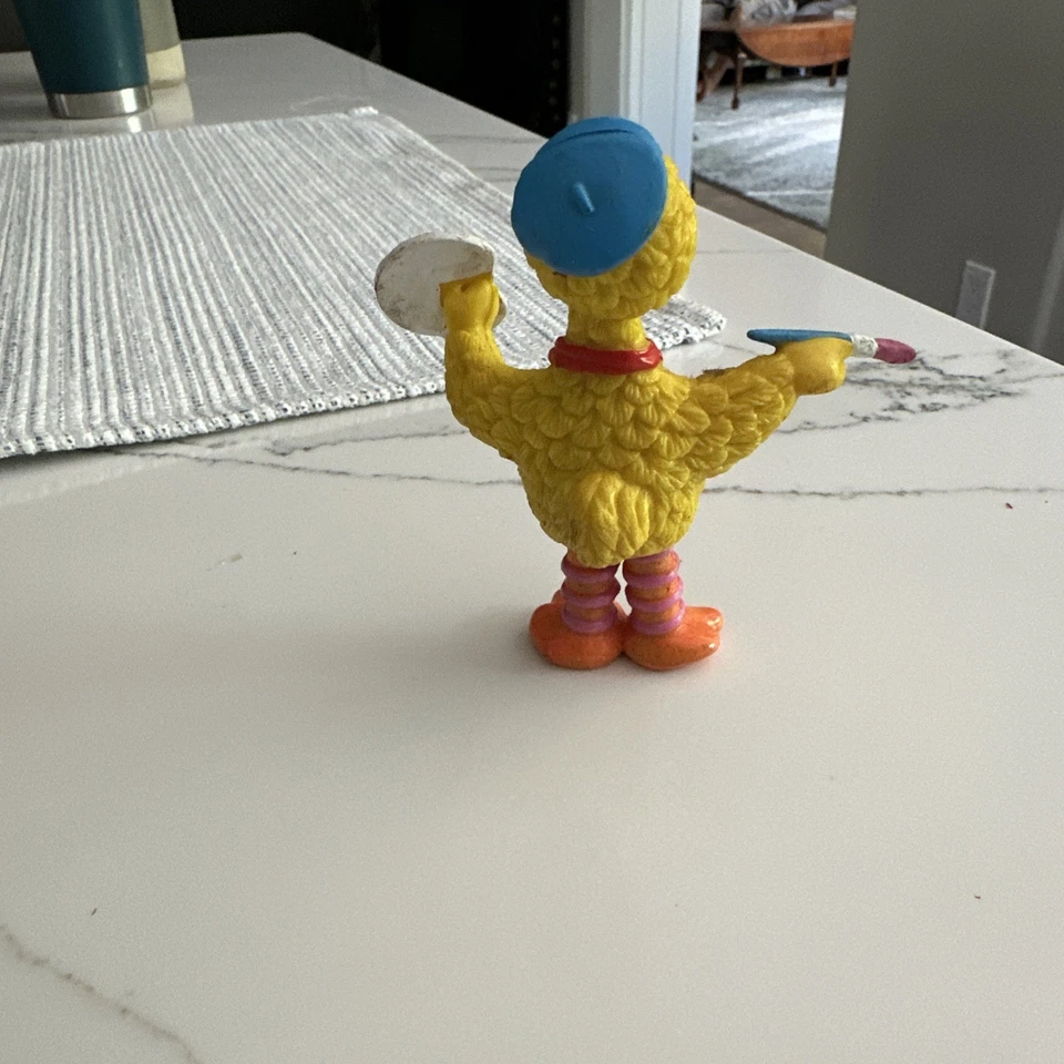 Sesame Street Muppets Figure Big Bird Artist Paint Pallette Vintage Applause - Image 4 of 4