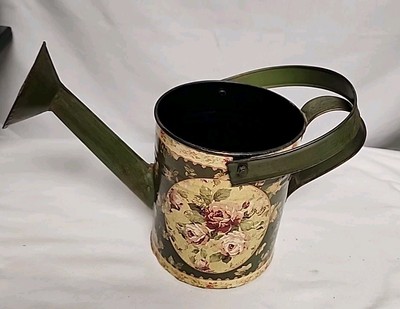 Decorative Decoupage Vtg Style Watering Can. Handmade