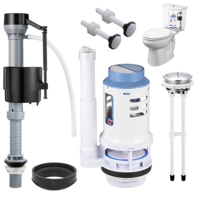 3 Measurement Toilet Tank Improvement Kit With Two Way Water Control And Leak