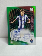 2025-26 Topps UEFA CC Rodrigo Mora Future Stars Auto Green Foil /99 Porto
