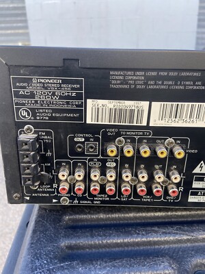 Pioneer VSX-456 Stereo Receiver Amplifier Dolby Audio System