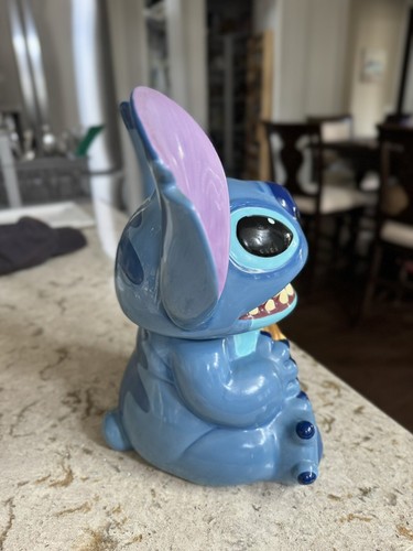 Disney Store Exclusive Collectable Ceramic Stitch Cookie Jar 11” Read Descrip. - Picture 4 of 10