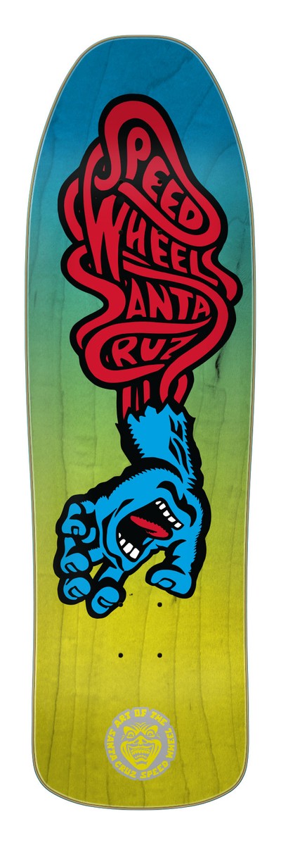 Santa Cruz SPEED WHEELS VEIN HAND LIMITED EDITION Skateboard BLUE