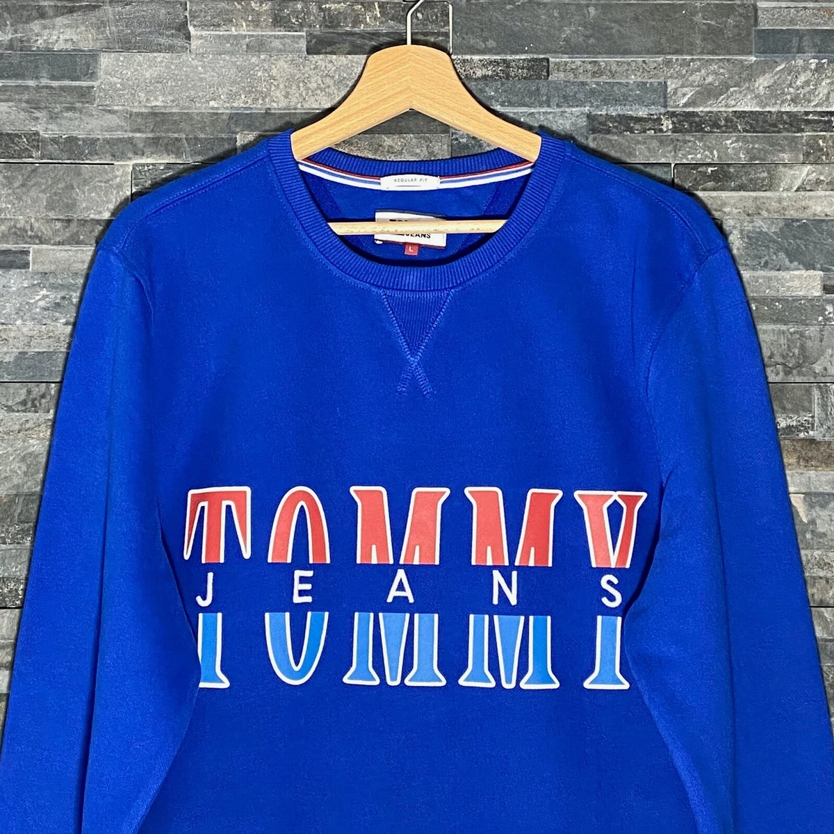 Blue tommy jeans sweatshirt new arrivals