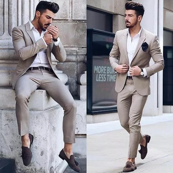 Men's Grey Two Piece Suit | Gentleman Style | Giorgenti Custom Suit  Brooklyn NYC | Grey suit men, Light grey suit men, Shirt with grey suit