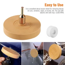 Car Decal Remover For 3M Glue Rubber Eraser Wheel Remove Adhesive Vinyl Sticker