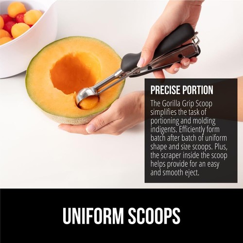 Stainless Steel Multipurpose BPA-Free Spring Scoop 2 TBSP Melon Ballers Cooki... - Picture 3 of 8