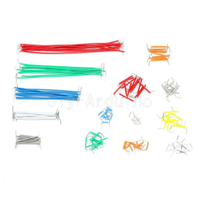 140pcs Solderless Breadboard Jumper Cable Wire Kit Box Shield for Arduino NEW