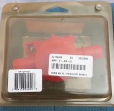 NEW FLOW-RITE MPV-01-FN-01 DRAIN VALVE, OPEN/CLOSE BARBED