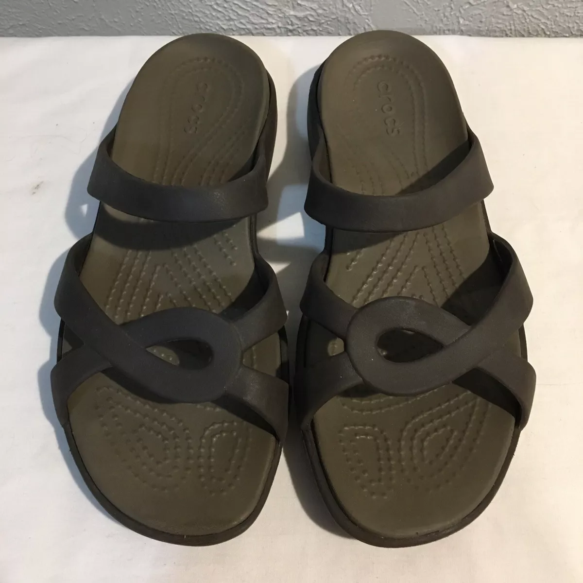 Crocs meleen cheap women's slide sandals