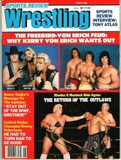 SPORTS REVIEW WRESTLING AUGUST 1983 KEVIN DAVID KERRY VON ERICH DUSTY RHODES WWF
