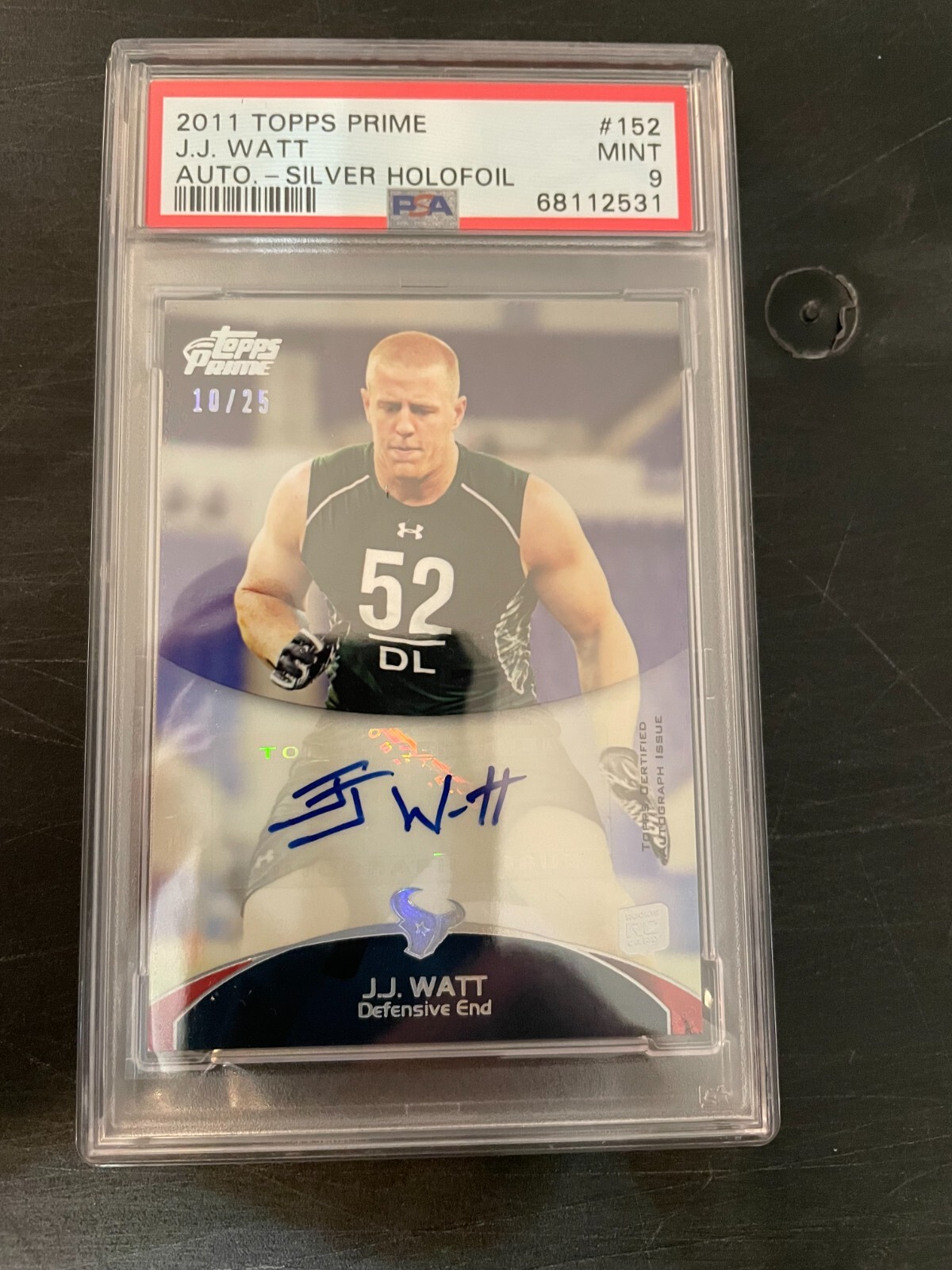 JJ Watt Topps Prime #152 Autograph-Silver Holofoil