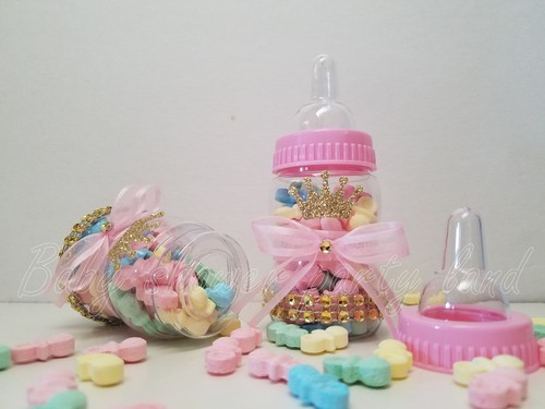 Baby Shower 12 Princess Favor Fillable Bottles Prizes Games Girl Pink Decoration - Picture 8 of 10