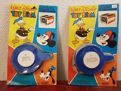 2 Filme Cinevisor Super 8 Color Mupy 18-19 Neu Blister Walt Disney Vintage