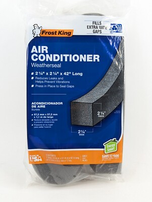 FROST KING WINDOW AIR CONDITIONER WEATHER SEAL AC43H - GREY 2 1/4 X 42 8878472