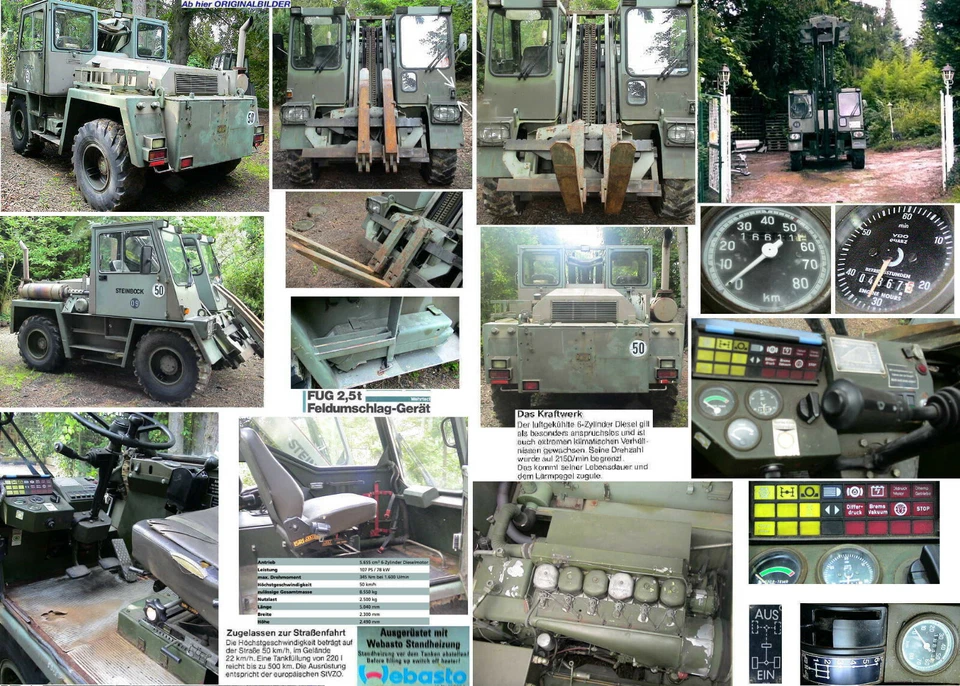Steinbock Geländestapler 2,5 Y4 Allrad Stapler FUG Gabelstapler Deutz Motor Luft - Bild 4 von 4