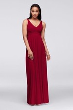 New Formal Maxi Apple Red Dress with Cowl Back detail Size 2 Bridesmaid
