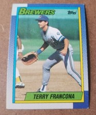 1990 Topps Milwaukee Brewers Baseball Card #214 Terry Francona