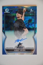 2023 Bowman Draft Sapphire Noble Meyer 1st Auto 057/199 Marlins
