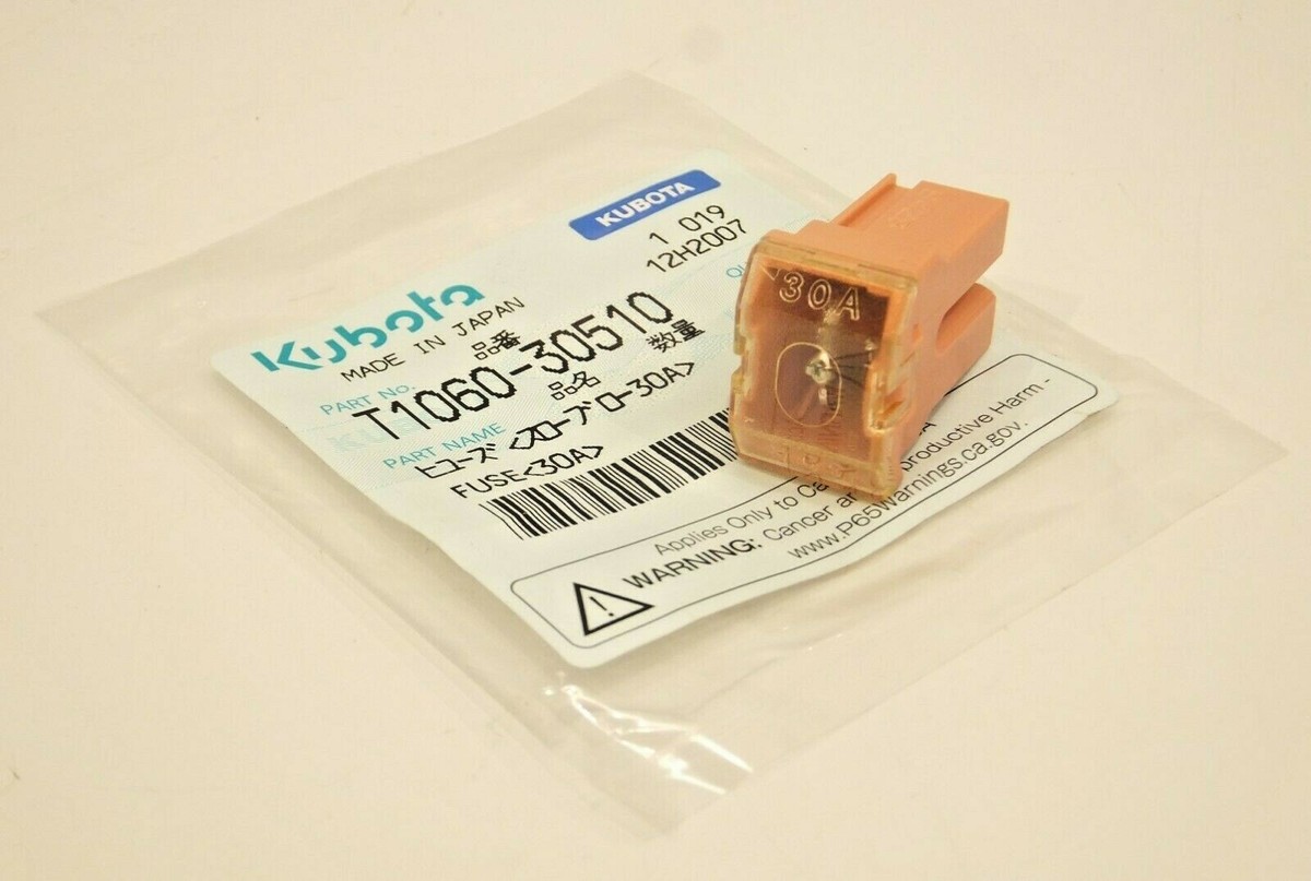 T106030510 Slow Blow Fuse (30Amp) Fits Kubota Kubota 