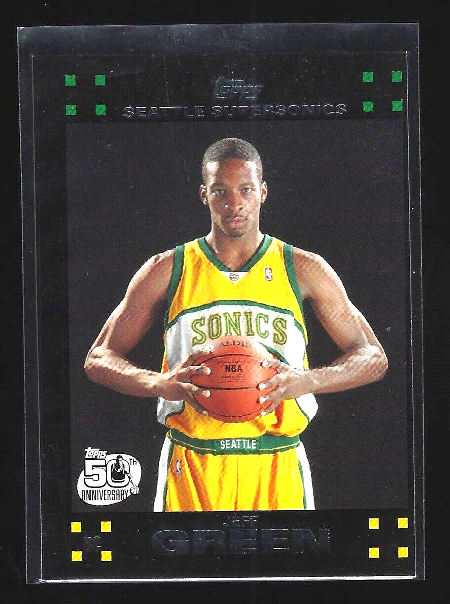 JEFF GREEN 2007-08 TOPPS RC #115 Seattle Sonics NBA baseketball