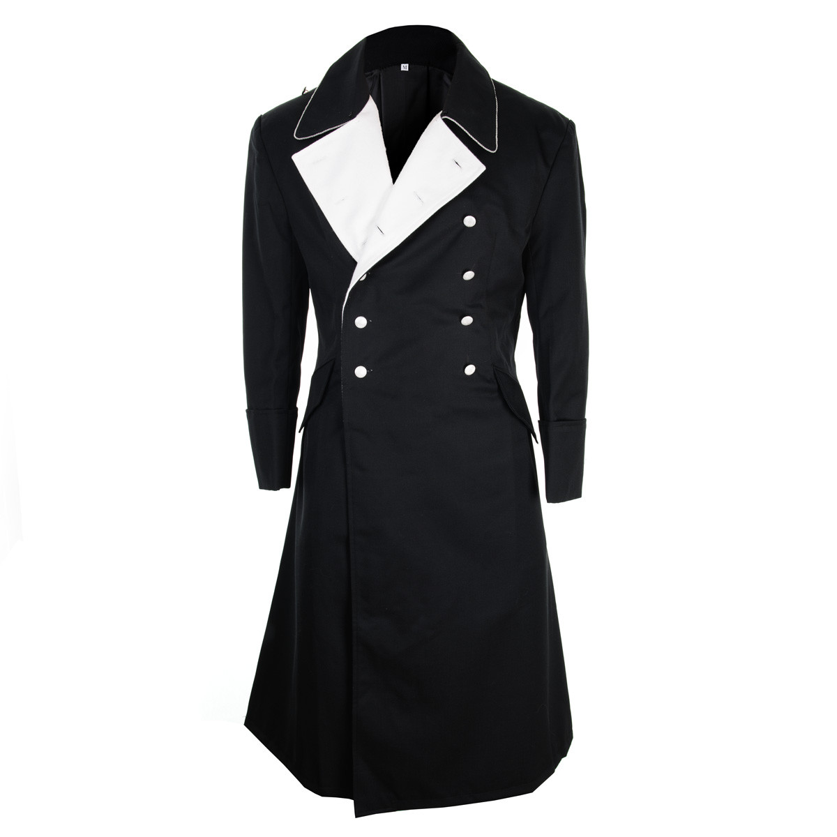 ジャケット Natural Gabardine Military Jacket German M32 Black Gabardine Generals Coat - WW2 Repro Great