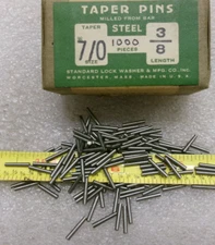 TAPER PINS Size 7/0 3/8 Inch Length (Lot of 100 pieces)  #299