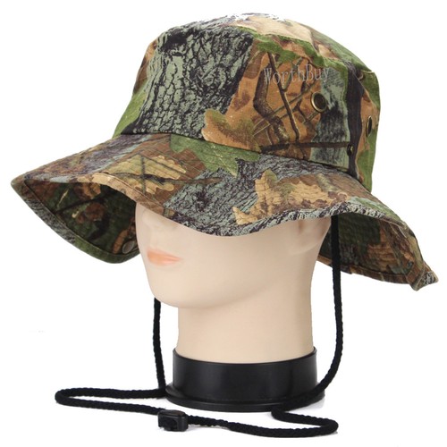 Chapeau Bucket Homme Noir - Coton Léger - Large Bord - Pêche Randonnée été