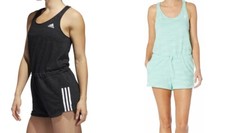 ADIDAS Sport 2 Street Racerback Romper Black, Mint M