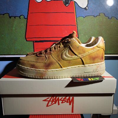 Size 8 - Stussy Nike Air Force 1 Low Los Angeles Hand Dyed - SAME DAY SHIPPING