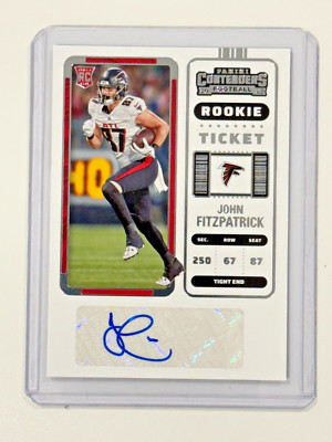 2022 Panini Contenders Rookie Ticket John Fitzpatrick #249 Auto Atlanta Falcons