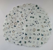 Cloth Wipes 20 Baby Flannel 8"x8" Boy Girl Stay Wild Jungle Animals 1 or 2 Ply