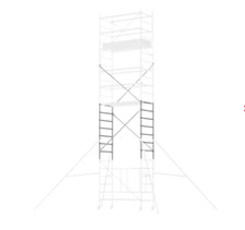 Image of Platform Scaffold Tower Extension Pack 4 EN 1004-1 With 4 Large Ø125mm Castors