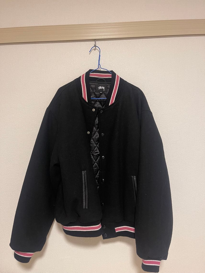 Stussy S Talk Melton Varsity Jacket Black | eBay Stussy S Talk Melton Varsity Jacket Black | eBay