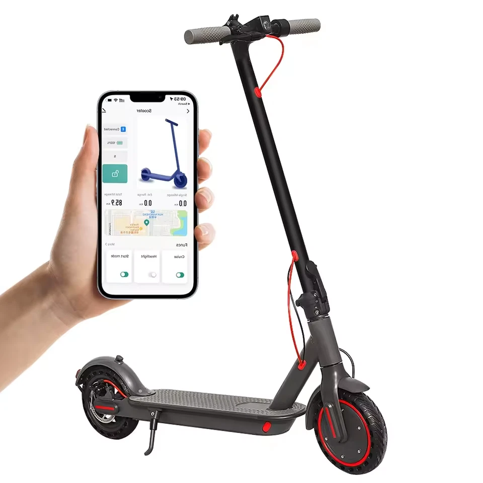AOVOPRO TUYA SCOOTER ELETTRICO PER ADULTI 350W LUNGA AUTONOMIA 30KM ALTA VELOCIT - Immagine 2 di 4