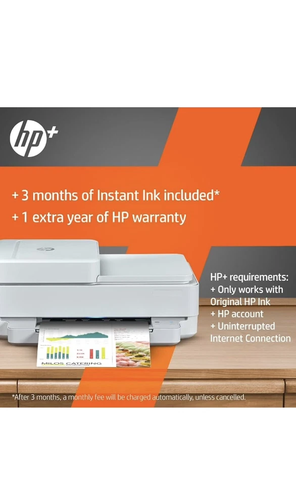 HP ENVY 6430e All-In-One Color Inkjet Printer - White - Image 4 of 4