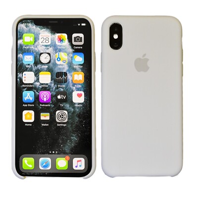 Flüssig Silikon Case für Original iPhone X XR XS 11 12 MAX Pro MINI Schutzhülle 