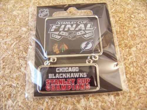 2015 SC Stanley Cup Champions dangle pin Chicago Blackhawks champs NHL dangling