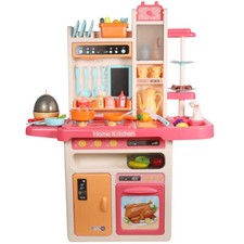 Kitchen Playset Chef Pretend Play Toy With Lights Sounds Running Water Kids Gift