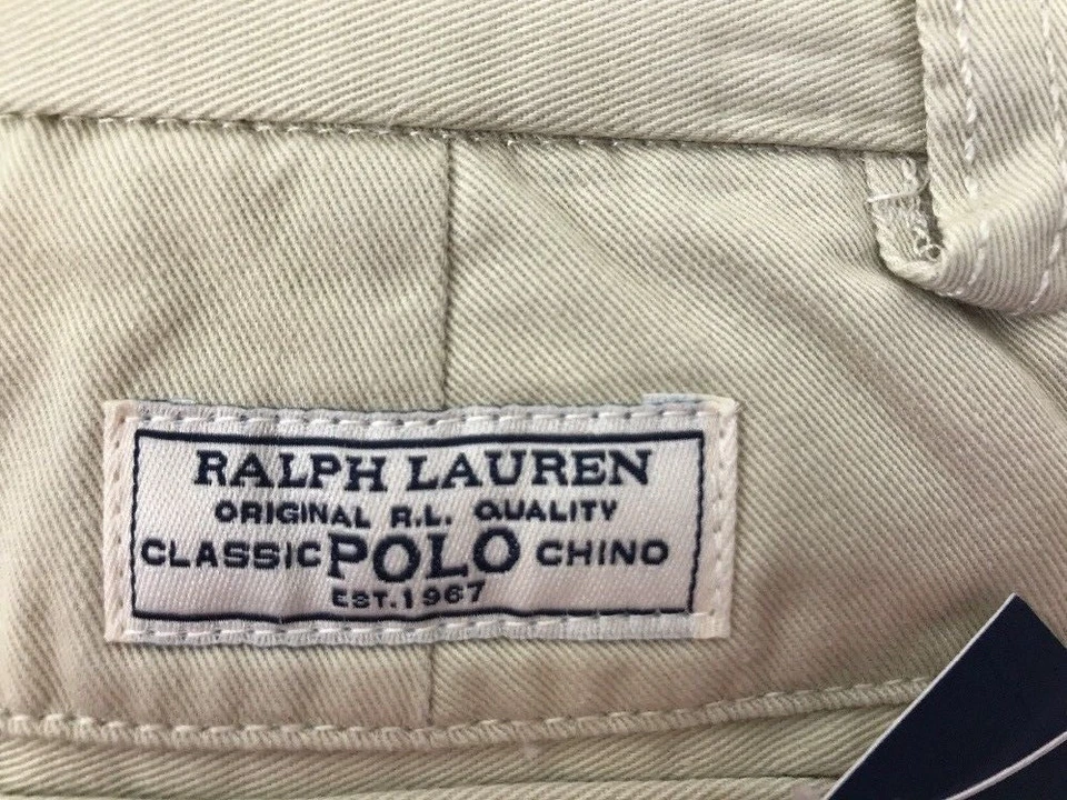 NEW RALPH LAUREN Size 4 Boy's Shorts Chino Khaki Flat Front CLASSIC Fit $45 - Image 3 of 4
