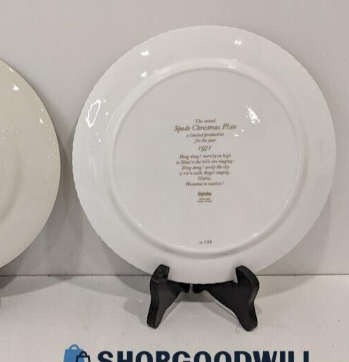 ビンテージ 希少品 (1971年) Spode Christmas Plate Vintage Spode Christmas Plate 1971 